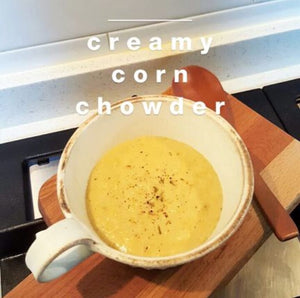 Creamy corn chowder 🌽