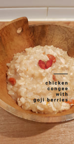 Chicken Congee with Goji Berries