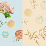 Chicken and anchovy stock (1 set each)